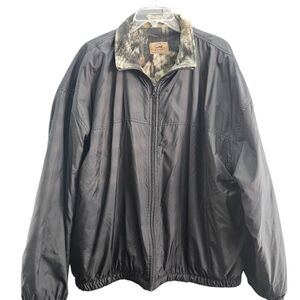 Duxbak Reversible Jacket Men's Large Camo Fleece‎ Anorak Coat